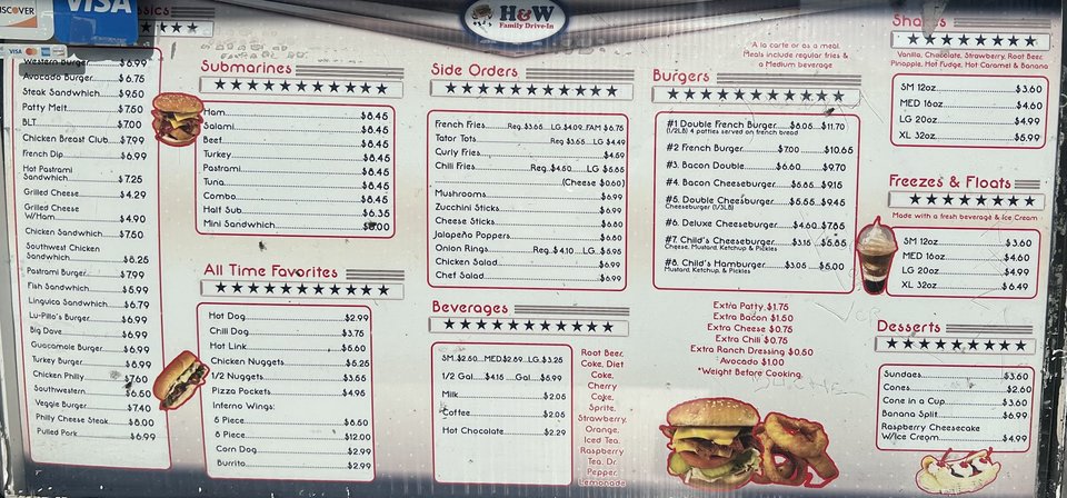 Classic drive-in exterior with car-hop service.